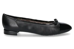 Damen Brunate Ballerina gefüttert PIA SOFTLACK NAPPA NERO (43)