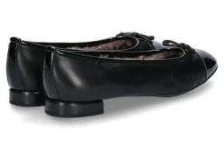 Damen Brunate Ballerina gefüttert PIA SOFTLACK NAPPA NERO (43)