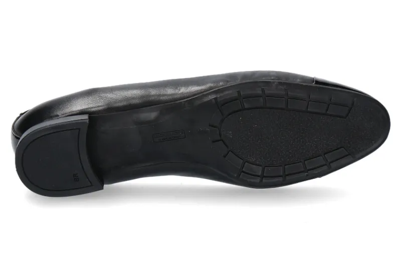 Damen Brunate Ballerina gefüttert PIA SOFTLACK NAPPA NERO (43)