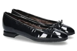 Damen Brunate Ballerina gefüttert PIA SOFTLACK BLU