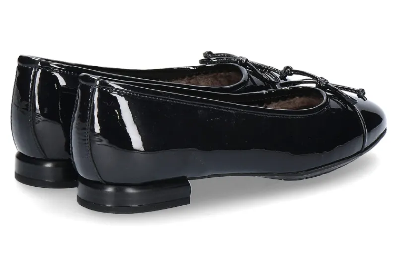 Damen Brunate Ballerina gefüttert PIA SOFTLACK BLU