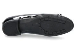 Damen Brunate Ballerina gefüttert PIA SOFTLACK BLU