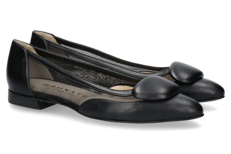 Damen Brunate Ballerina NAPPA TIFF NERO