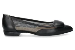 Damen Brunate Ballerina NAPPA TIFF NERO