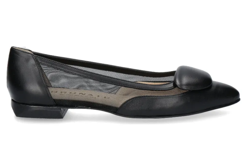 Damen Brunate Ballerina NAPPA TIFF NERO