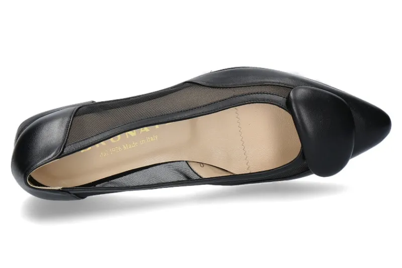 Damen Brunate Ballerina NAPPA TIFF NERO