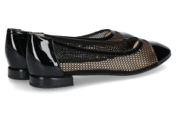Damen Brunate Ballerina SOFTLACK NERO RICCIONE NERO (37 )