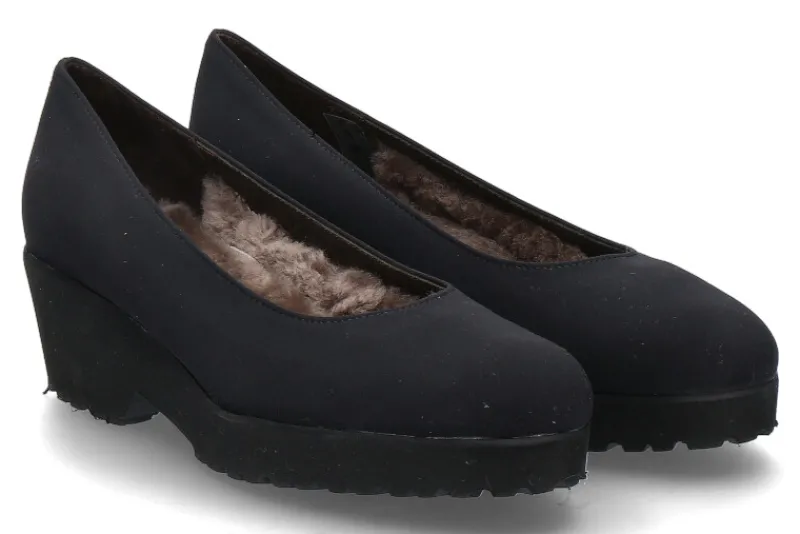 Damen Brunate Keilpumps gefüttert VERA STEP NERO (39½)