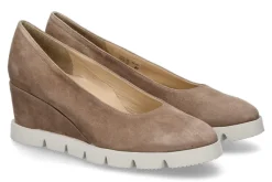 Damen Brunate Keilslipper NABRU CAMOSCIO NUT