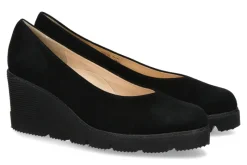 Damen Brunate Keilslipper NEON CAMOSCIO NERO