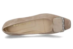 Damen Brunate Pumps FLEX CAMOSCIO NUT PLATINO