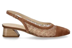 Damen Brunate Slingpumps FLEX CAMOSCIO COTTO POUL-cotto/ mittelbraun