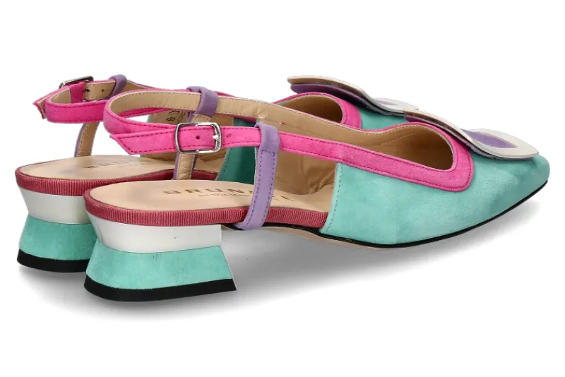 Damen Brunate Slingpumps FLEX CAMOSCIO- tiff/lavanda/pink
