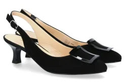 Damen Brunate Slingpumps FLEX CAMOSCIO NERO