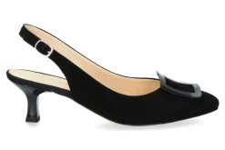 Damen Brunate Slingpumps FLEX CAMOSCIO NERO