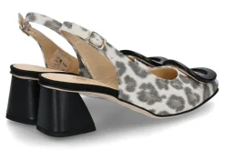 Damen Brunate Slingpumps FLEX LINO PARD NAPPA- nero/schwarz