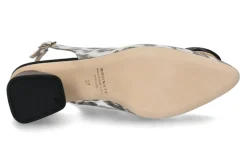 Damen Brunate Slingpumps FLEX LINO PARD NAPPA- nero/schwarz