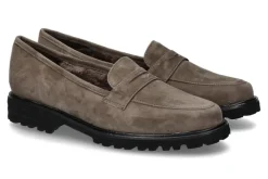 Damen Brunate Slipper gefüttert TANK CAMOSCIO FOREST