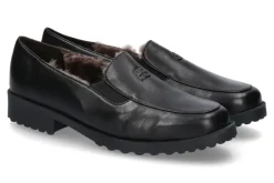 Damen Brunate Slipper gefüttert DANY NAPPA NERO (44)