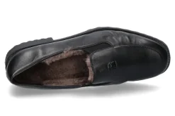 Damen Brunate Slipper gefüttert DANY NAPPA NERO (44)