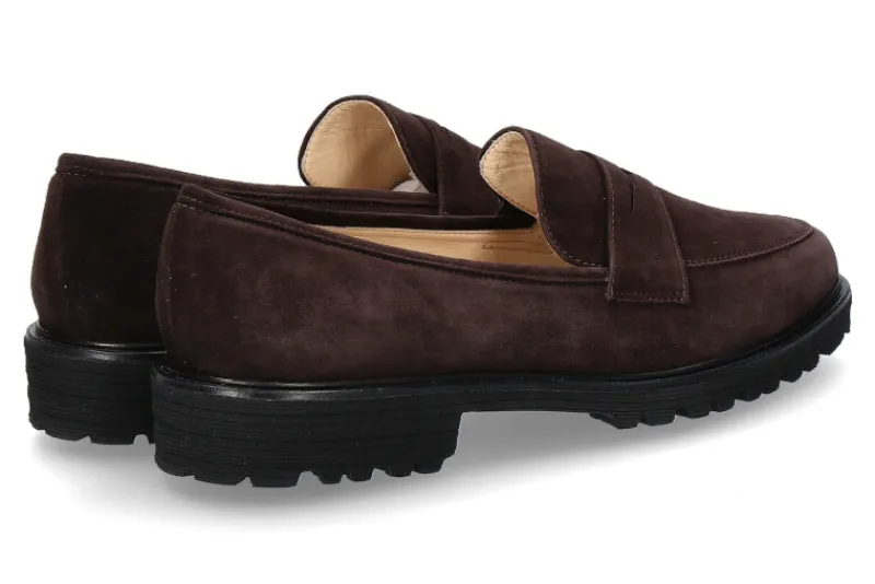 Damen Brunate Slipper TANK CAMOSCIO MORO (35)