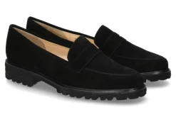 Damen Brunate Slipper TANK CAMOSCIO NERO