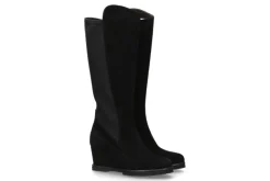 Damen Brunate Stiefel LUCY CAMOSCIO NERO (40½)