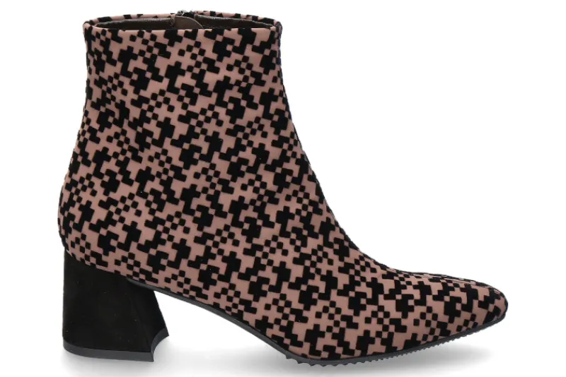 Damen Brunate Stiefelette BIBA KING CAMOSCIO- black/ choco braun