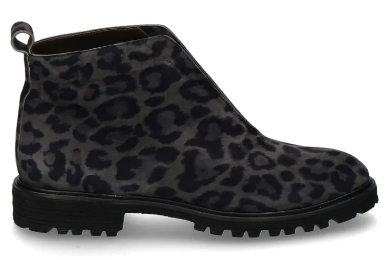 Damen Brunate Stiefelette ELASTICO LEO NERO