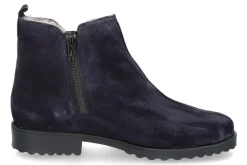 Damen Brunate Stiefelette gefüttert DANY CAMOSCIO BLU ELASTICO NERO (39½)