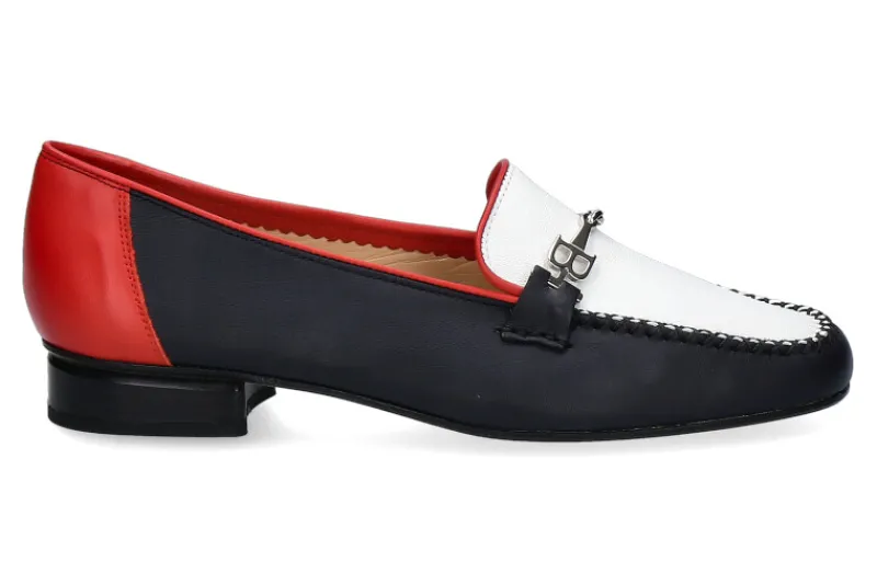 Damen Brunate Trotteur NAPPA BLU BIANCO ROSSO (40½)