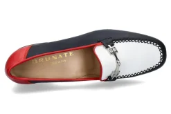 Damen Brunate Trotteur NAPPA BLU BIANCO ROSSO (40½)