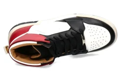 Herren Buscemi Sneaker AIR JON HIGH VITELLO WHITE BLACK RED
