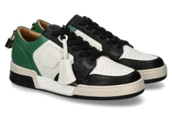 Herren Buscemi Sneaker AIR JON LOW VITELLO BLACK GREEN