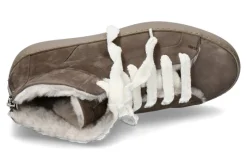 Damen Camerlengo Sneaker High gefüttert MORBIDONE FANGO GOMMA CASSETTA TAUPE