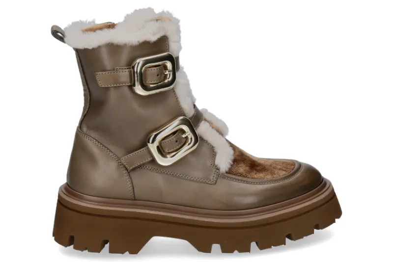 Damen Camerlengo Stiefelette PRINCES TAUPE -velutto vintage beige