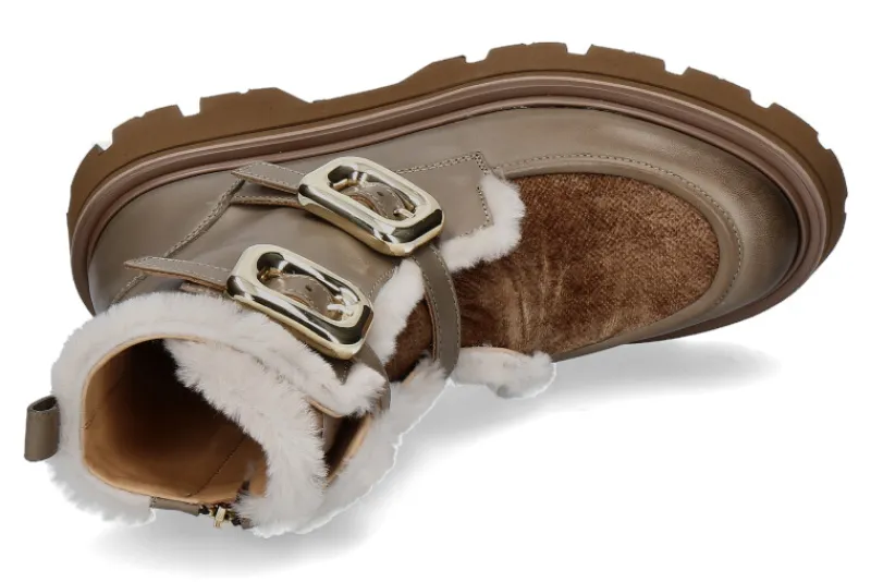 Damen Camerlengo Stiefelette PRINCES TAUPE -velutto vintage beige