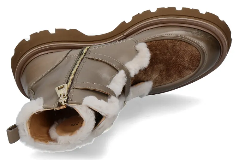 Damen Camerlengo Stiefelette PRINCES TAUPE -velutto vintage beige