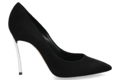 Damen Casadei High Heels BLADE PELLAME CAMOSCIO NERO