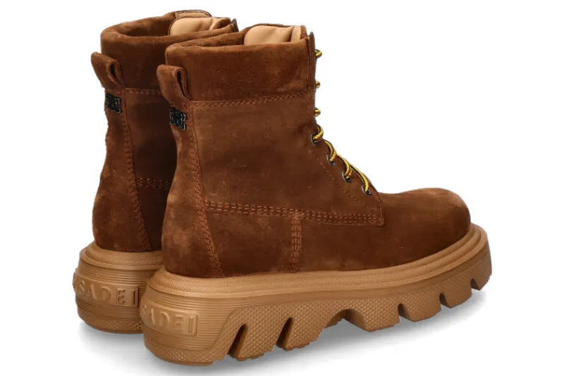 Damen Casadei Plateaubootie NOMAD CAMOSCIO SELLA- mittelbraun