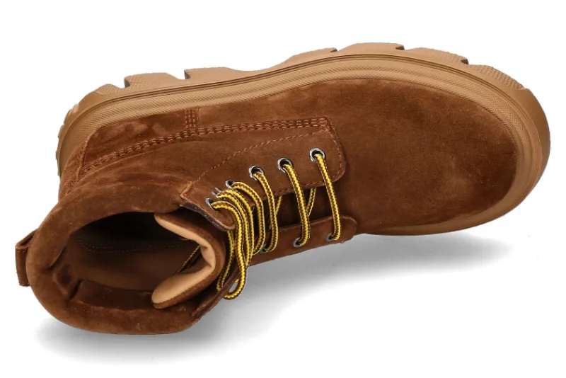 Damen Casadei Plateaubootie NOMAD CAMOSCIO SELLA- mittelbraun