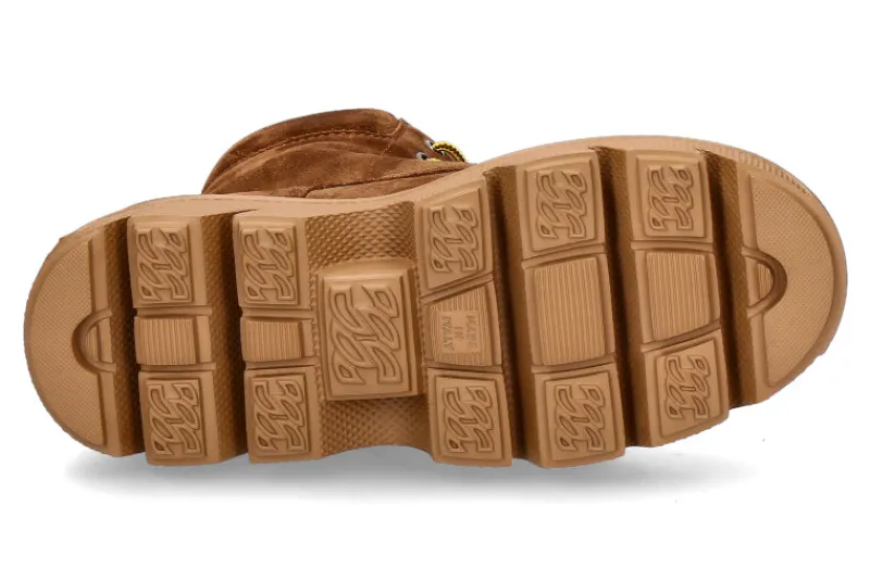 Damen Casadei Plateaubootie NOMAD CAMOSCIO SELLA- mittelbraun