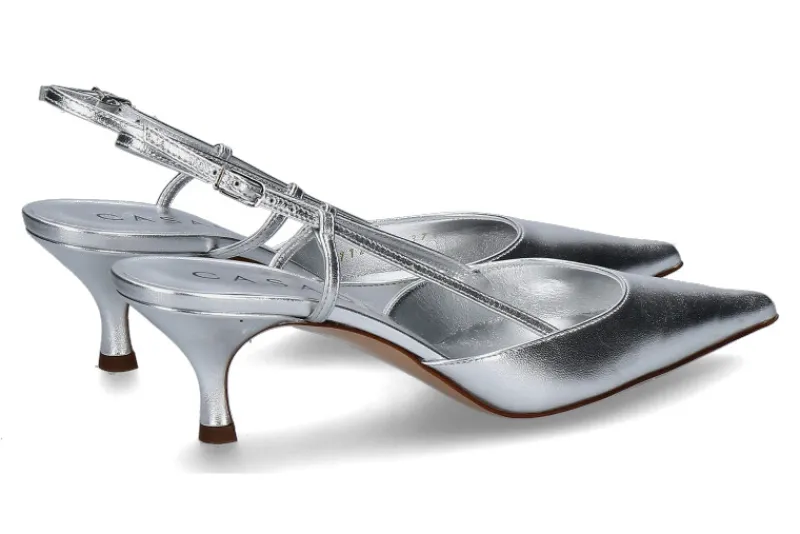 Damen Casadei Slingpumps FLASH ARGENTO PELLAME