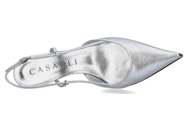 Damen Casadei Slingpumps FLASH ARGENTO PELLAME