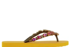 Damen CHANCLAS Zehensteg Sandale ADELA DIAMOND ROSÈ MANGO