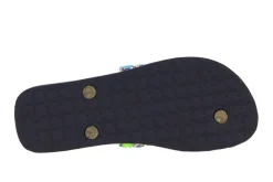 Damen CHANCLAS Zehensteg Sandale ADELA DIAMOND GREEN BLUE