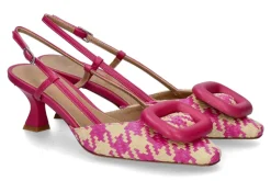 Damen Chantal 1962 Slingpumps PIED DE POULE pink