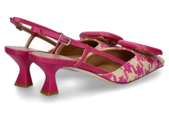 Damen Chantal 1962 Slingpumps PIED DE POULE pink
