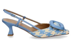 Damen Chantal 1962 Slingpumps PIED DE POULE jeans