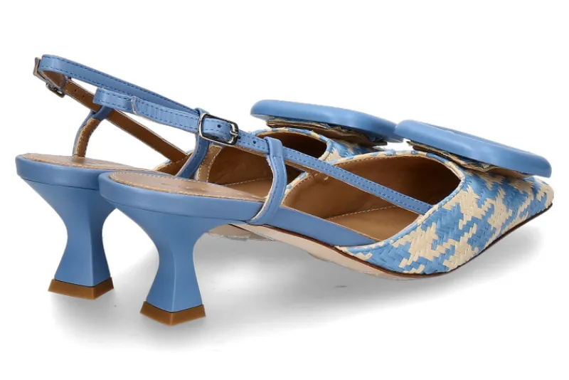 Damen Chantal 1962 Slingpumps PIED DE POULE jeans